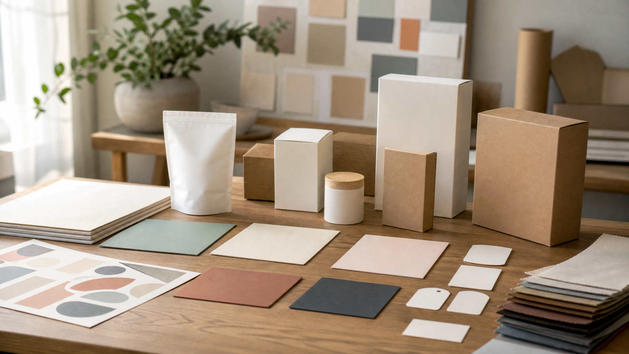 Operator reviewing 5 packaging mistakes businesses make and how to prevent them samples for material, color, and finishing quality