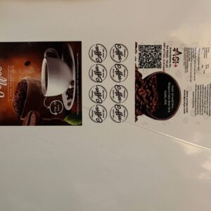 PLAIN WHITE LAMINATED ROLL - 330MM