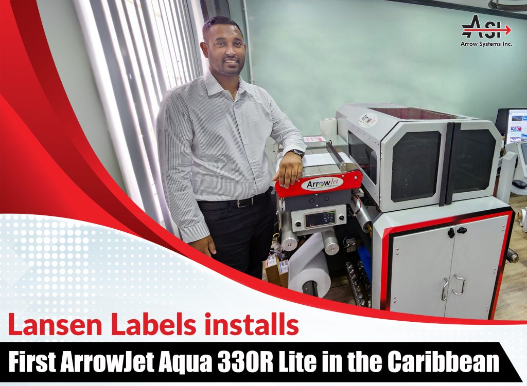 Lansen Labels installs first ArrowJet Aqua 330r lite in the Caribbean