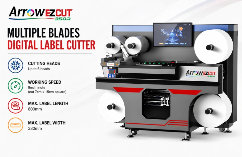 Arrow EZCut 350R Multiple Blades Digital Label Cutter