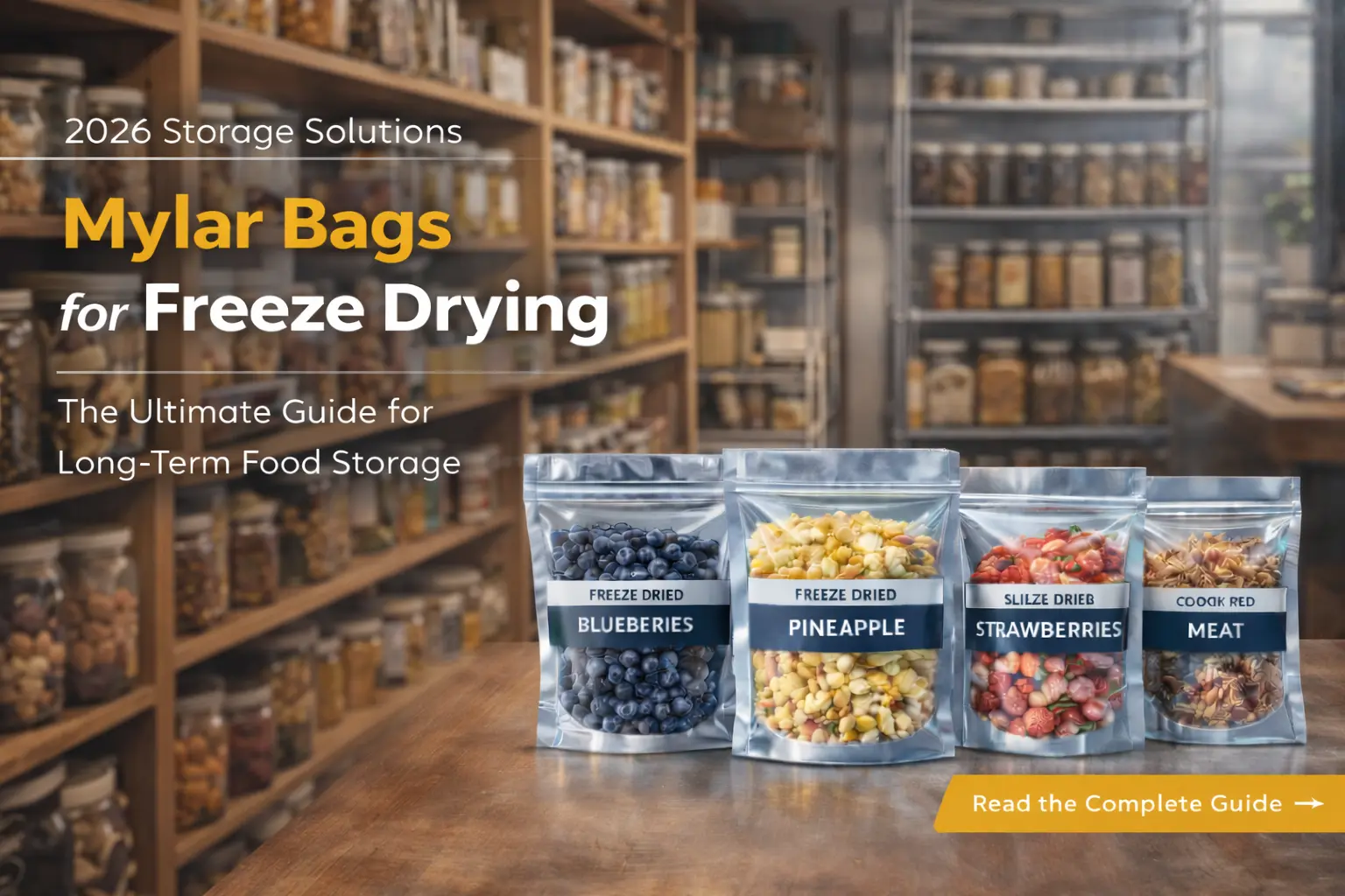 Why Mylar bags are a top choice for long-term food storage