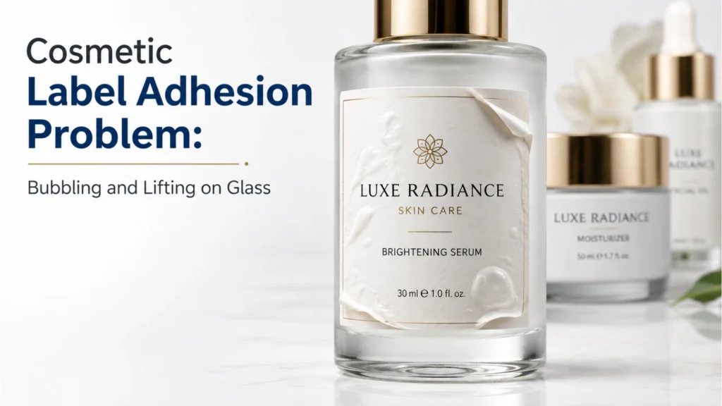 Cosmetic Label Adhesion Problem