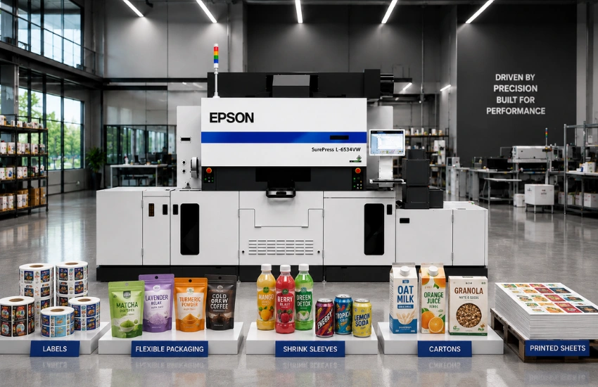 Epson SurePress L-6534VW press in a converter production environment
