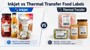 Inkjet vs Thermal Transfer Food Labels