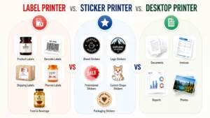 Label Printer vs. Sticker Printer vs. Desktop Printer