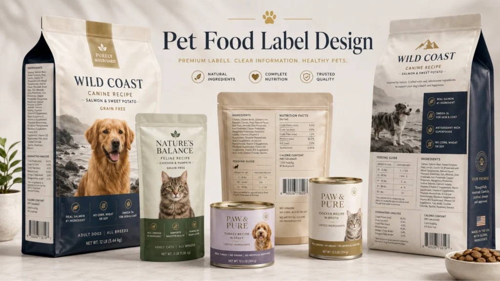Pet Food Label Design