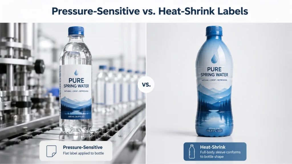 Pressure-Sensitive vs. Heat-Shrink Labels