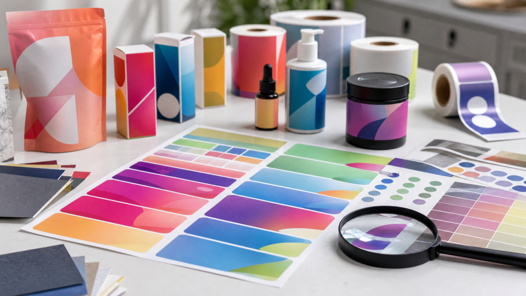 Industrial production example for benefits of digital inkjet label printing