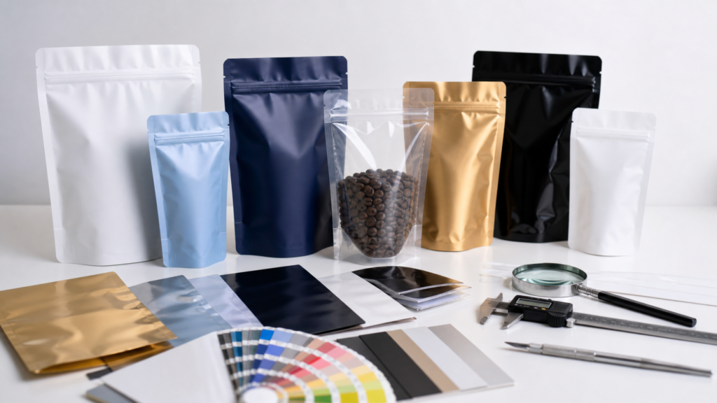 Industrial production example for custom flexible packaging
