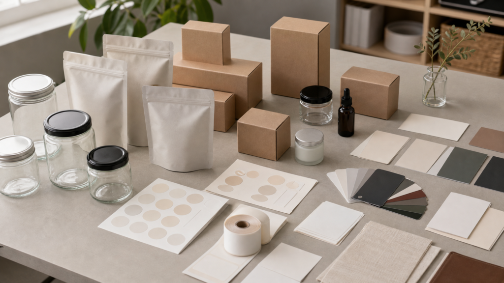 Product label workflow from artwork and material selection through printing and finishing