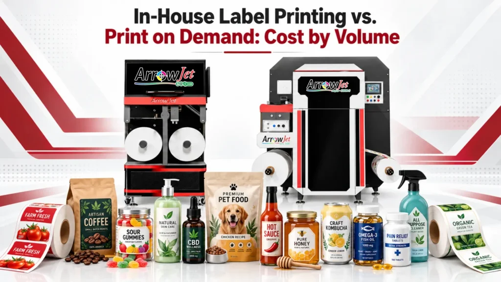 In-House Label Printing vs. Print on Demand