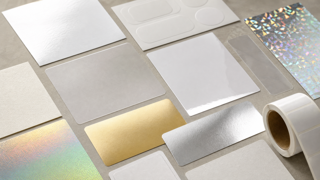 Industrial production example for water-based inkjet coated label stock