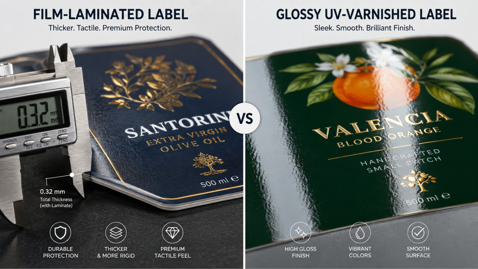 Overlaminate vs. Varnish Labels