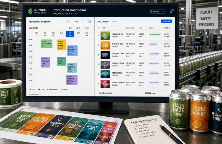 packaging-calendar-label-queue-brewery