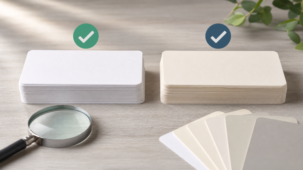 Printed label samples beside a production speed and quality inspection checklist