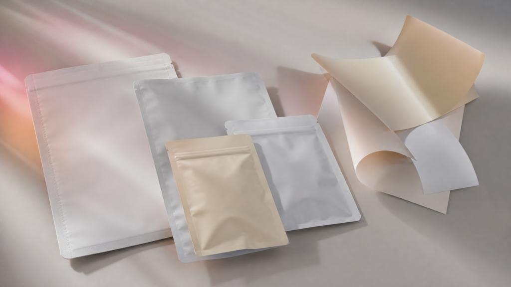 Five digital label production configurations represented by printed label rolls